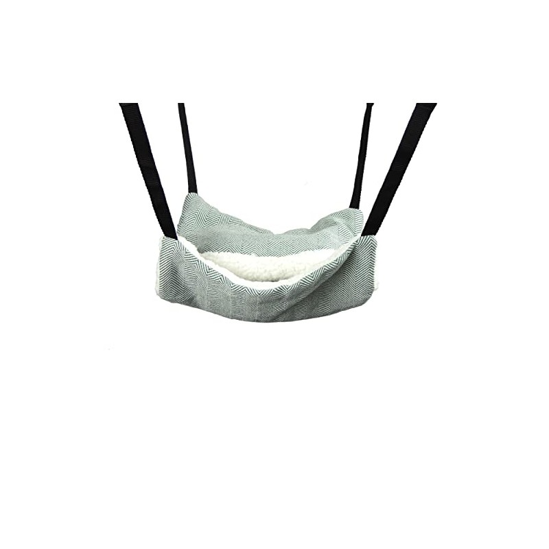 Little Friends Fluffy Lined Recycled Eco Hammock With Pouch: Green
