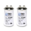 2 Pack TEMCo 20 uF Run Capacitor CBB65, 20 MFD,