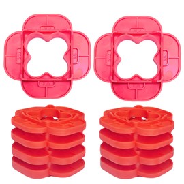 4-in-1 Multi-Size Deck Spacer Tool (5/32", 3/16", 1/4", 5/16"), 10 Pack Professional Deck Board Gap Tool for Composite, PVC, Hardwood & Pressure Treated Decking 10pcs