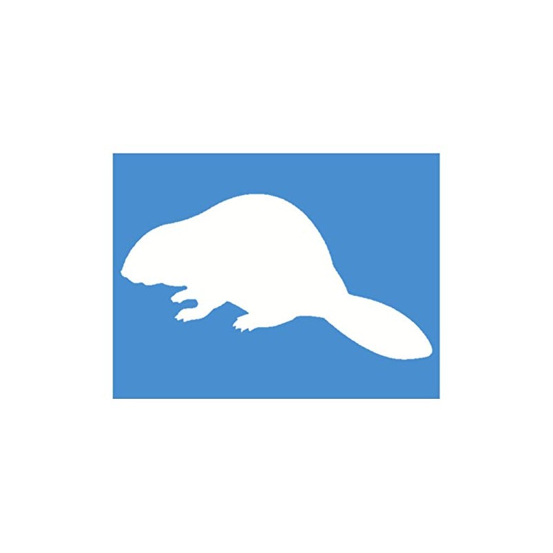 EZ-STIK Beaver Decal StickerJ510 8 inch Wide