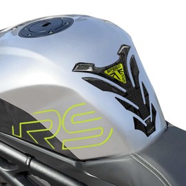 labelbike - 3D Sticker Motorcycle Low Tank Pad Protection and Decoration in Resin compatible with Triumph Speed Triple 1200 RS 2025 - Yellow Color