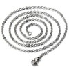 COOLSTEELANDBEYOND Unique teardrop pendant stainless steel necklace for women, Stainless
