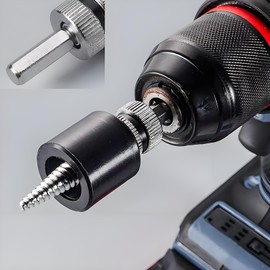 BAPPKON Dowel Remover Attachment - No Residue, No Damage to Walls, Universal Fits Standard Cordless Screwdrivers, Easy to Use for DIY and Carpentry Projects