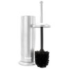 BROOKSTONE Toilet Brush and Holder Set for Bathroom with Splash