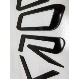 Advanced Trims GLOSS BLACK 1/16 RAISED LETTERS FOR C5 CORVETTE 97-2004 US MADE FRONT ONLY
