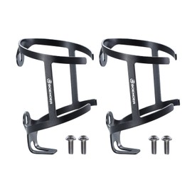 Bynccea Bicycle Bottle Holder Black Aluminium Bottle Holder for Bicycles with Secure Restraint System Bicycle Water Bottle Holder Quick Release with Mounting Screws Suitable for MTB