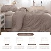 Lady Ann 128x120 Bed Comforter Set Camel Ruched Oversized King