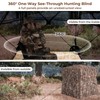 Tangkula 2-3 Person Hunting Blind, 360 Degree See Through Ground