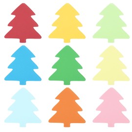 PATIKIL Bulletin Cutouts Paper, 54 Pcs Tree Shaped Bulletin Board Paper Cut Outs Decorations for Classroom DIY Crafts Projects Party Supplies, Multicolored