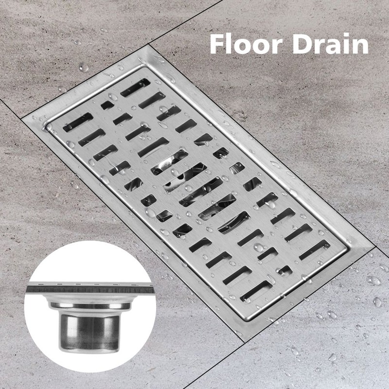 Linear Shower Drain Rectangle Floor Drain Bathroom Shower Kitchen Waste
