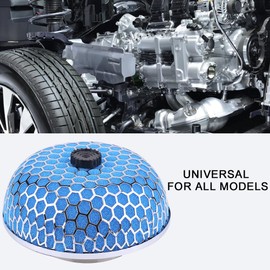 hks air filter + Air Filter, 3" Air Intake Filter High Flow Washable Universal Sponge Honeycomb Mesh Mushroom High Flow Washable JDM Performance (blue) for hks filter