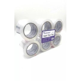 yuzhoukee Packing Tape 24 Rolls 110 Yards 3in 2Mil CrystalClear Carton Sealing Tapes