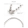 Cream Dot Necklace, Women's, Popular, Hypoallergenic Metal, Nickel-free, 18k Coating,