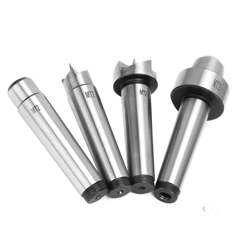 MT2 Live Centre Lathe, 4 Piece Centring Tip Tailstock Rotary
