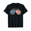 White Plains, MD Vintage US Flag Sunglasses T-Shirt