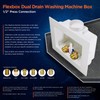 Highcraft TC200-S Washing Machine Outlet Box Dual Drain Assembled with