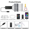 Interior Car LED Strip Lights, RGB 6 in 1 Ambient
