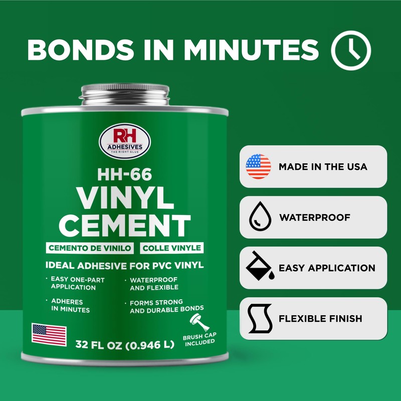 HH-66 Vinyl Cement, 32 oz. can - Vinyl Adhesive, Cement
