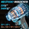 Seesii Cordless Impact Driver 1/4" 220N.m Torque Brushless 3640R/Min 4000mAh