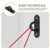 2pcs Wall-Mounted Exercise Anchor Hangers Black Hooks Ceiling Hook Hooks