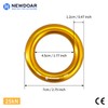 NewDoar Rappel Ring 25kN Gold Large O-Ring Rope Connector for