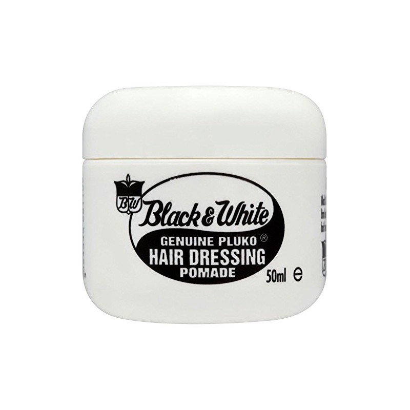 Black and White Genuine Pluko Hair Dressing Pomade (50ml) -
