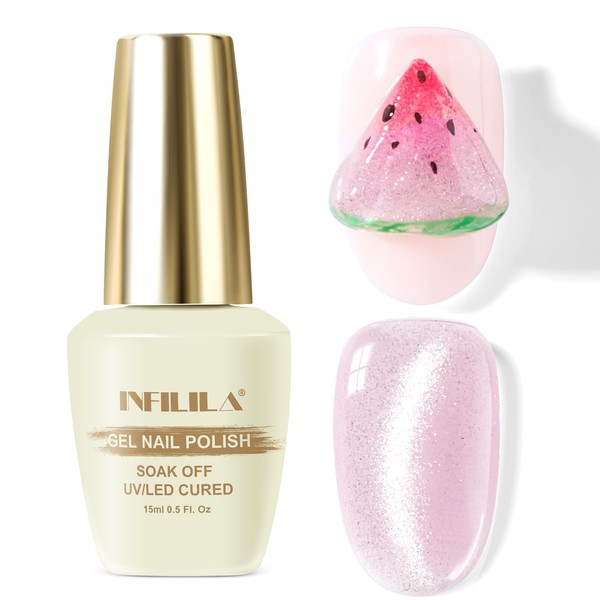 NXJ INFILILA 0.5 OZ Cat Eye Gel Polish, 15ML Holographic