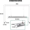 iPower LED Grow Light Stand Natural White Full Spectrum for