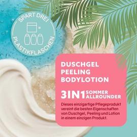 puremetics 3-in-1 Shower Fluff Tahiti: Monoi, Tiaré & Coconut, Limited Edition, 250 g