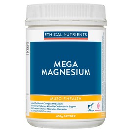 Ethical Nutrients Mega Magnesium Powder Raspberry 450g