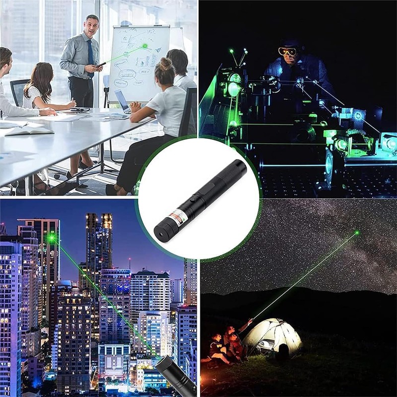 Linterna de luz verde, Carga USB, Adecuado para Acampar, Cazar,