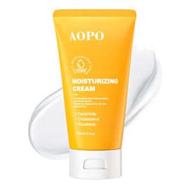Hidratante facial con ceramida, colesterol y escualano - Hidratante diario para rostro y cuerpo para todo tipo de piel, no grasoso y de rpida...      
