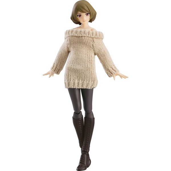 GOOD SMILE COMPANY Figma Styles: Chiaki with Off-The-Shoulder Sweater Dress Action Figure