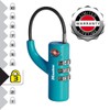 Master Lock 4717EURDBLU Travel Combination Padlock TSA Certified, Blue, 8,1
