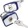2 Pack Padlock with Keys,40mm Long Shackle Padlocks Outdoor Heavy