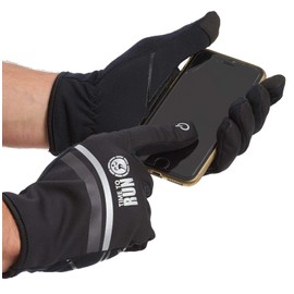 Time To Run Running Gloves-Touchscreen/Reflective/Windroof/Gripping Palm Ideal For Winter Running/Cycling/Walking Great For Men & Women Large Black