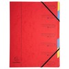 Exacompta 54070E organizer (manila carton, 400g, stapled, with 7 compartments