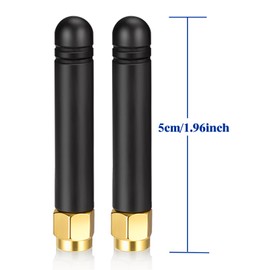 Bingfu Mini WiFi Antenna Dual Band 2.4GHz 5GHz 2dBi MIMO Antenna Aerial with RP-SMA Male Connector 2-Pack for WiFi Router Network Card USB Adapter Video Surveillance Monitor