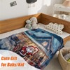 YeeJu Christmas Throw Blanket Baby Small Farmhouse Christmas Snow Blanket