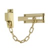 XFORT Polished Brass Locking Door Chain, Front Door Security Chain