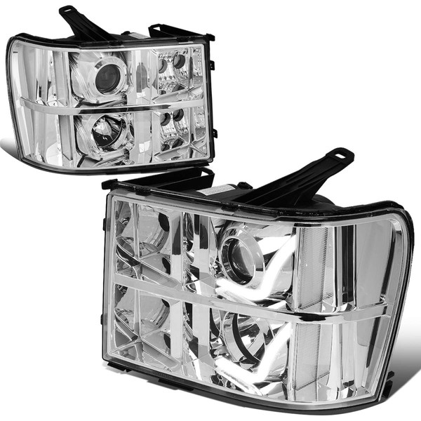 Auto Dynasty LED DRL Headlights Assembly Compatible with 2007-2014 GMC