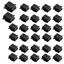 Solar Panel Cable Clamps Photovoltaic Cable Clips Cable Holder Cable Ties Pendant Frame Wire Clamps for Solar Panel Fixation Pack of 30 Black