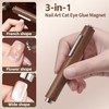 uadbau Cat Eye Magnet for Nails, Multi-Functional Wooden Handle Nail
