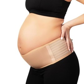 Timotech Faja de Maternidad, Banda de Soporte Embarazo, Soporte Lumbar y Abdominal, Faja para Embarazadas Ajustable Transpirable                      