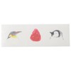 Arisaka Senzando Pochi Bags, Pack of 3, Includes Stickers (Penguin