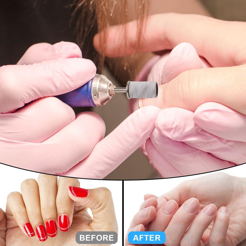 Difenni Sanding Bands for Nail Drill, 180 Grit Sanding Bands