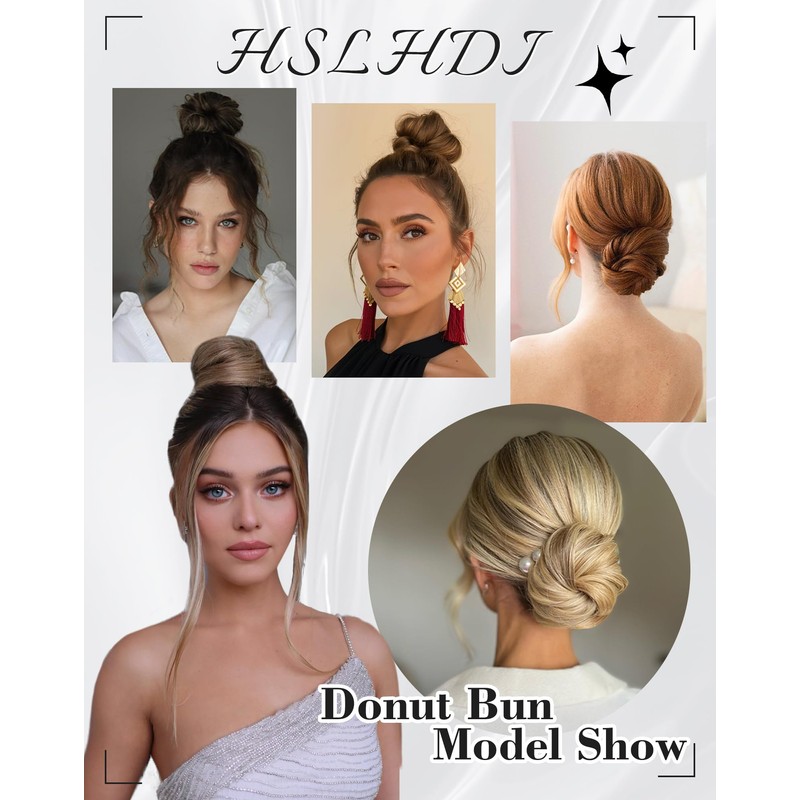 2PCS Messy Bun Hair Pieces Synthetic Hair Bun Extensions For