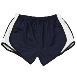 Boxercraft Damen Sport-Shorts, atmungsaktiv (XSmall) (Marineblau/Schwarz-Weiß)