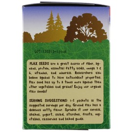 Carrington Farms Organic Ground Milled Flax Seed, 12 Count Easy Serve Packet
