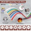 LIMICAR 100-Foot 6-Way Trailer Wiring Harness, 14 Gauge CCA Light